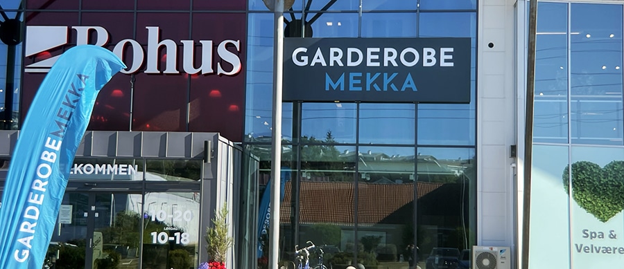 Garderobemekka Fredrikstad showroom