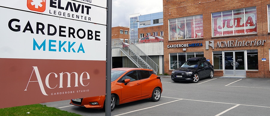 Garderobemekka showroom