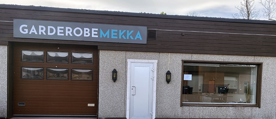 Garderobemekka Holmestrand showroom