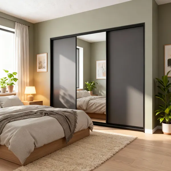 mork skyvedor garderobe soverom varm