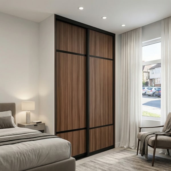 2-dører-med-valnøtt-Svarte-profiler