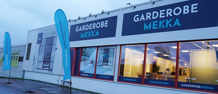 Garderobemekka Trondheim showroom